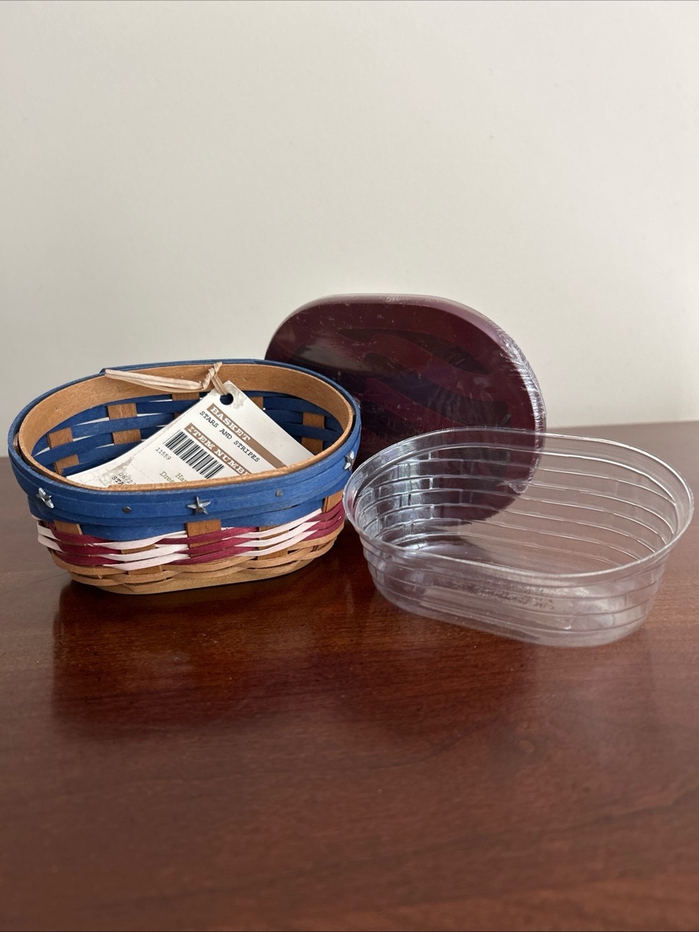 Longaberger Stars and Stripes basket bundle 2009 American celebration